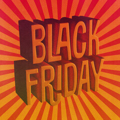 Black Friday - retro and lively artwork