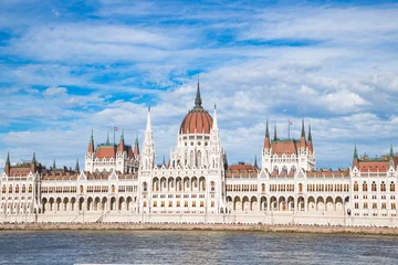 Foto op Plexiglas budapest city skyline at Hungalian Parliament and Danube River  Budapest  Hungary © Melinda Nagy