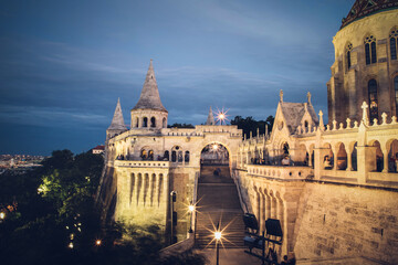 fisherman's Bastion in Budapest city  Hungary