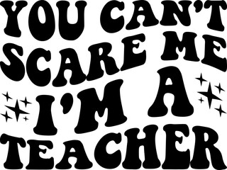 Halloween retro wavy T Shirt Design