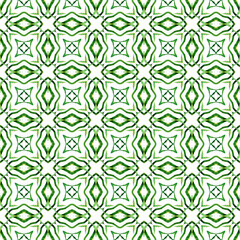 Repeating striped hand drawn border. Green