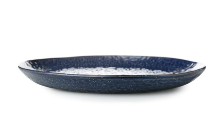 Empty ceramic plate isolated on white
