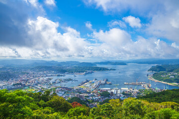 Obraz premium 弓張岳展望台から望む風景 