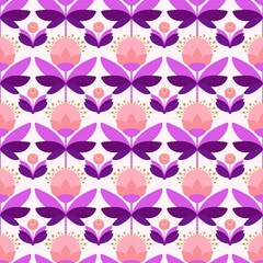 Simple spring floral seamless flower pattern for wrapping and clothes print and kids accessories and study notebooks