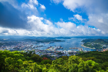 Obraz premium 弓張岳展望台から望む風景 