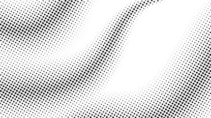 Halftone background. Comic halftone pop art texture. White and black abstract wallpaper. Retro waves vector