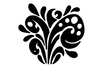 tattoo ornament of waves and splashes of water