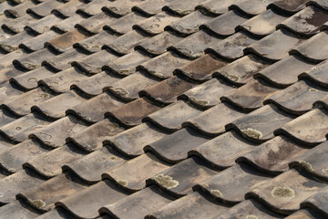 屋根瓦の背景素材	