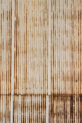 錆びたトタン壁の背景素材