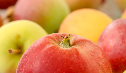 apples close-up with beautiful defocus for background