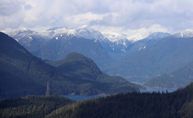 Obraz premium Indian Arm fiord in British Columbia Canada