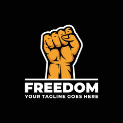 Freedom revolution logo design vector