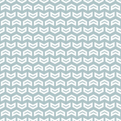 Geometric vector pattern with blue and white arrows. Geometric modern ornament. Seamless abstract background