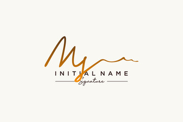 Initial MS signature logo template vector. Hand drawn Calligraphy lettering Vector illustration.
