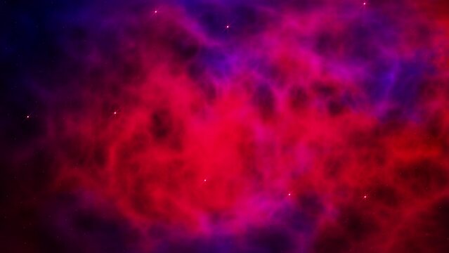 Flowing slow motion - 3d animation of space