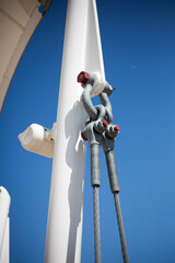 Steel Cable Rigging Secured with Anchor Shackle