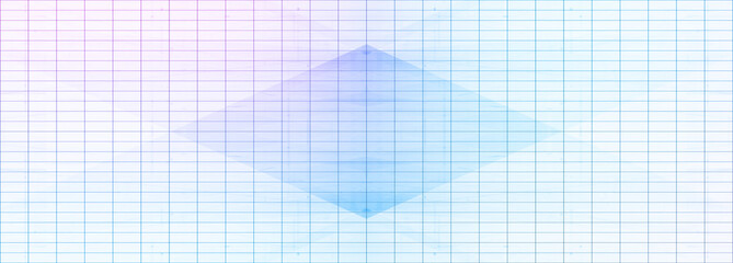 Naklejka premium Abstract neon kaleidoscope grid shape background image.