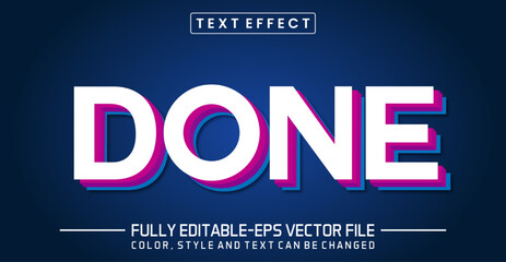 Done 3d editable text style effect