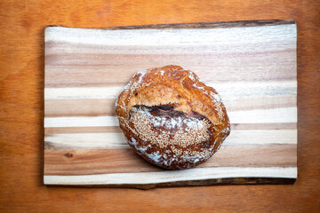 Freshly baked sourdough bread