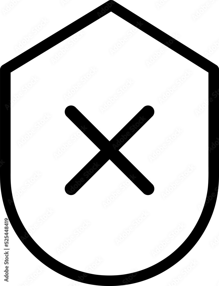 Poster premium protection line icon for app, web and ui. vector stroke sign isolated on a white background.