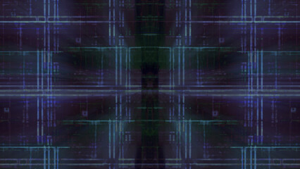 Abstract glitch art grid background image.