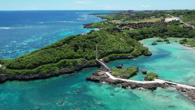 4Kドローン空撮・沖縄県・宮古島・インギャーマリンガーデン