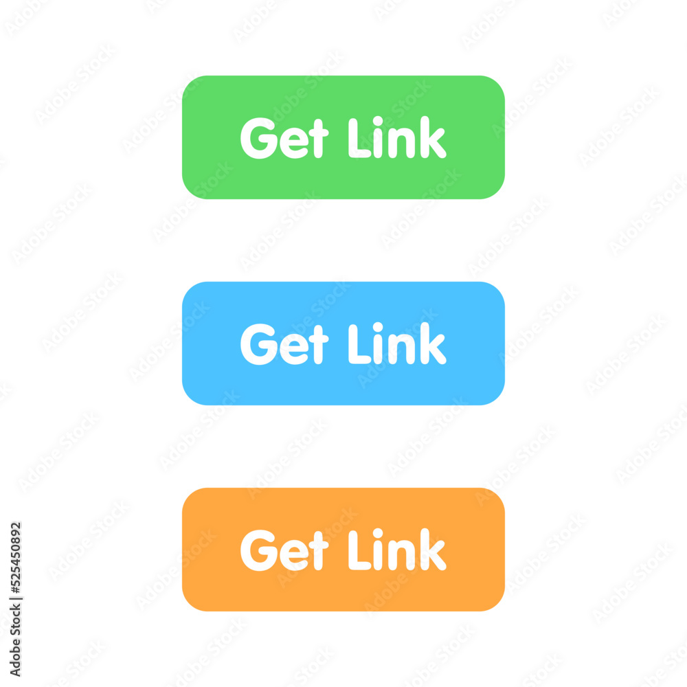 Poster vector minimalist get link buttons