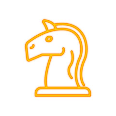 chess neon icon