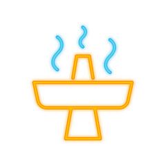 hot pot neon icon