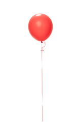 Red colour Balloon isolated on white
