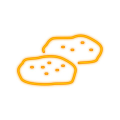 cookie neon icon