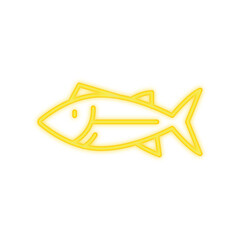 ocean fish neon icon