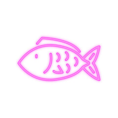 fish neon icon