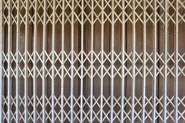 Naklejka premium old style of closed steel door