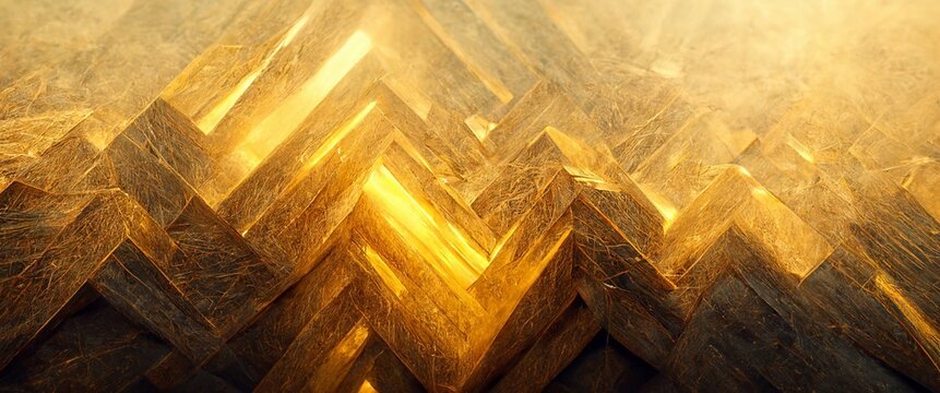 Gold Abstract Background 3D Illustrations 