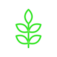 plant neon icon