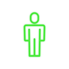 person neon icon