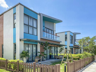 Ba Ria Vung Tau, Vietnam June 2022 midday at Ocean villa Park of Novaworld Ho Tram Tropicana