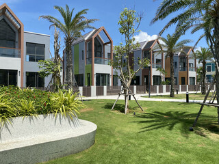 Ba Ria Vung Tau, Vietnam June 2022 midday at Ocean villa Park of Novaworld Ho Tram Tropicana