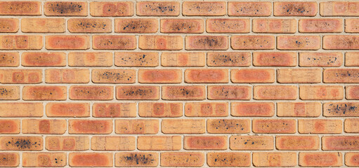 Background of full screen red brick wall.