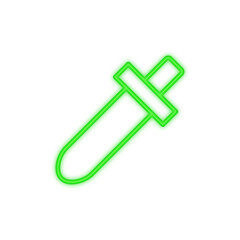 eyedropper neon icon