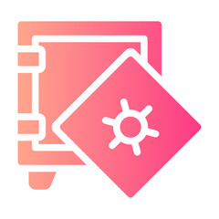 empty safebox gradient icon