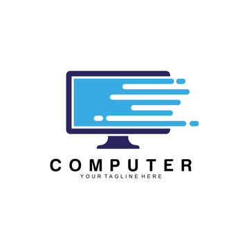 computer logo vector design template
