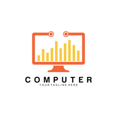 computer logo vector design template