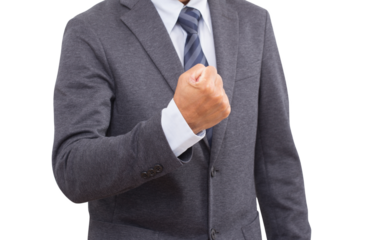 Businessman hand fist