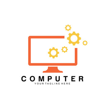 computer logo vector design template