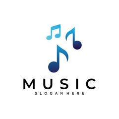 music logo vector design template