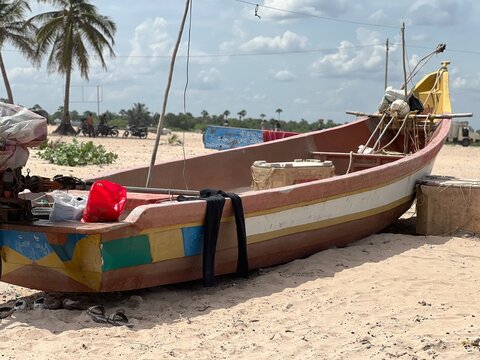fishing boat on the beach