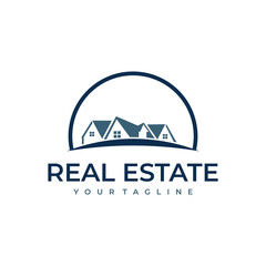 real estate logo vector design template