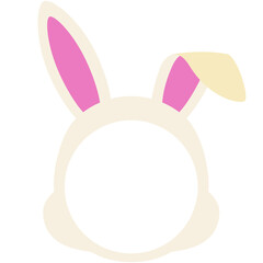 兎の顔ハメ素材